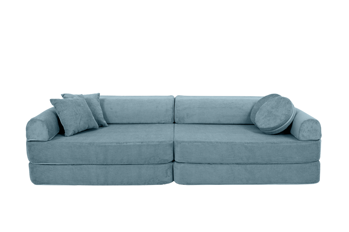 Large Modular Sofa for Kids - Slimcord Corduroy Turquise