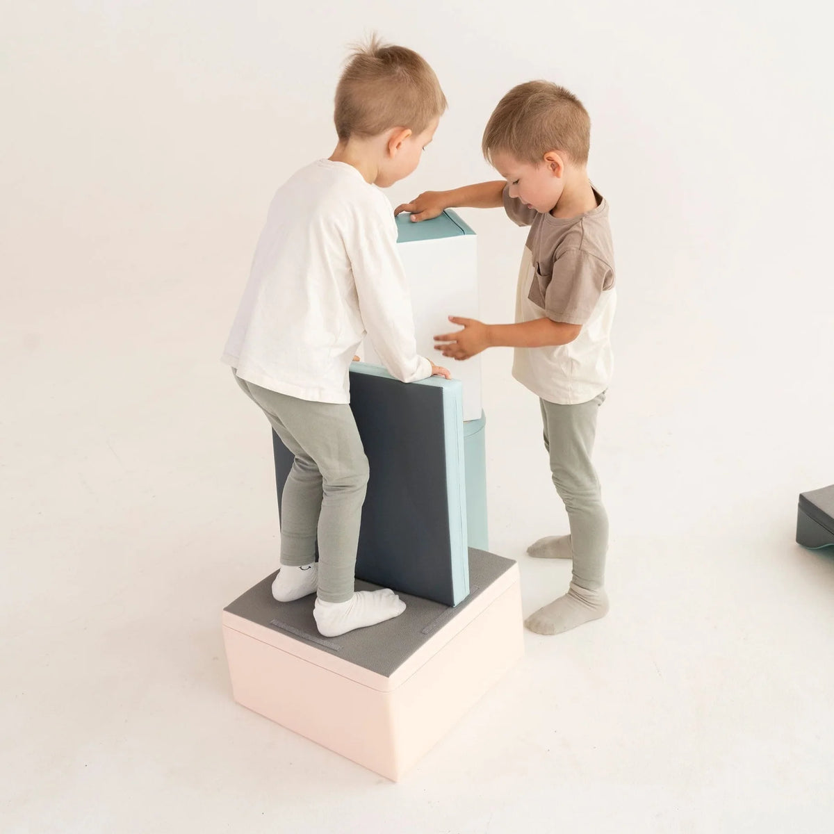 Ensemble de 7 blocs de jeu souples - Pastel clair Discoverer 
