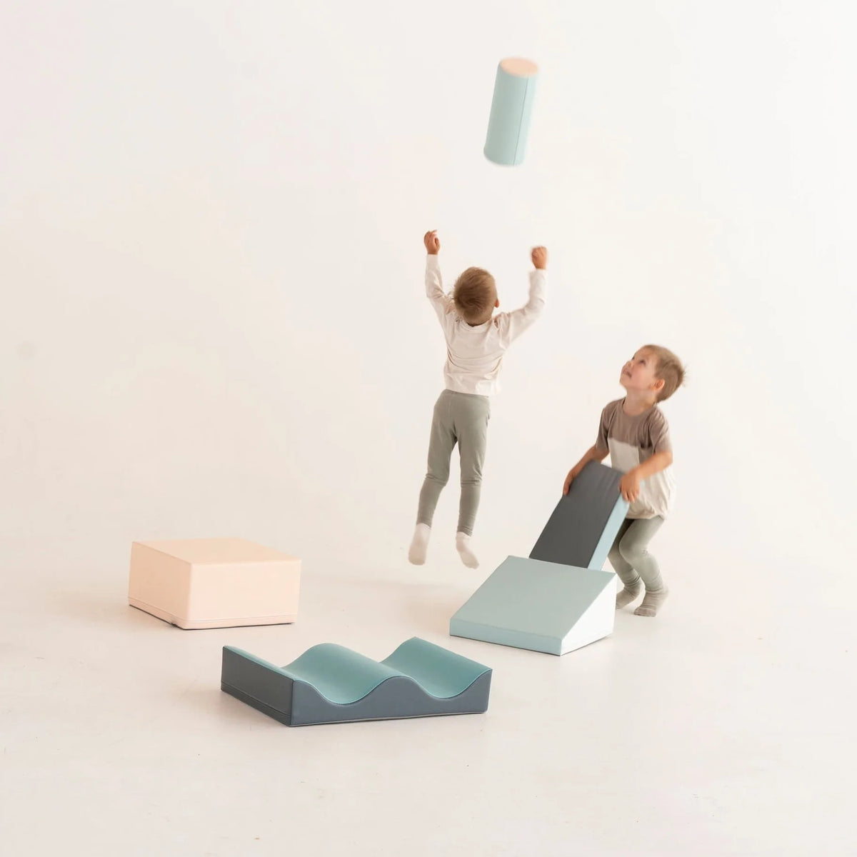 Ensemble de 7 blocs de jeu souples - Pastel clair Discoverer 