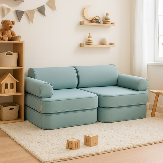 Outzy Pocket Sofa For Children - Indoor/Outdoor - Cloudberry Sky Blue