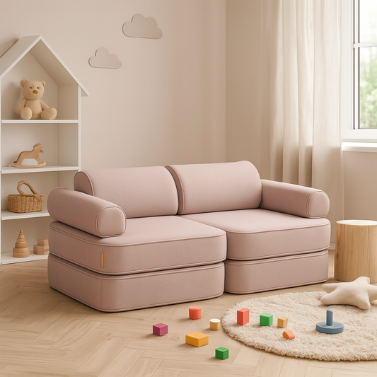 Outzy Pocket Sofa For Children - Indoor/Outdoor - Rosy Dune Pink