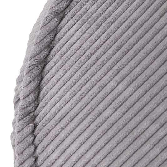 Fauteuil Huggy Teddy - 68×45cm - Gris - Velours côtelé
