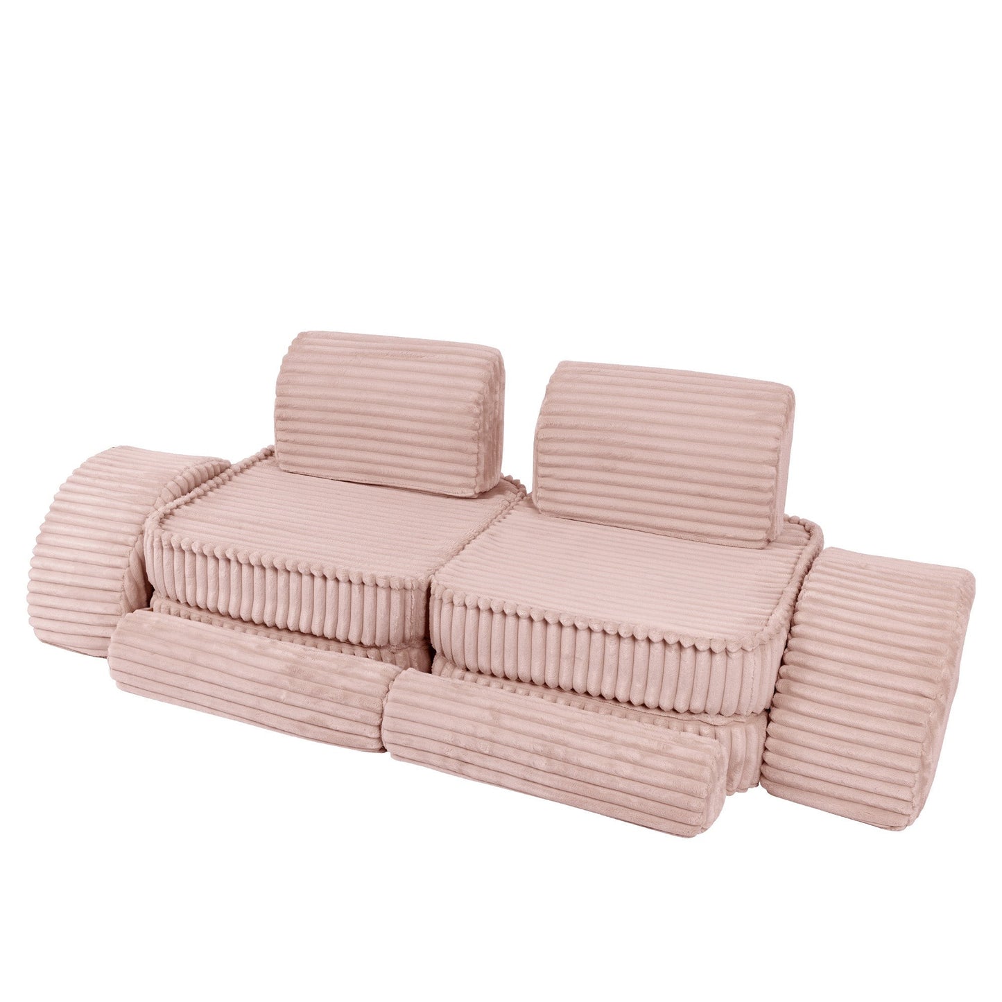 Medium Modular Sofa for Kids - Churros Pink Plus