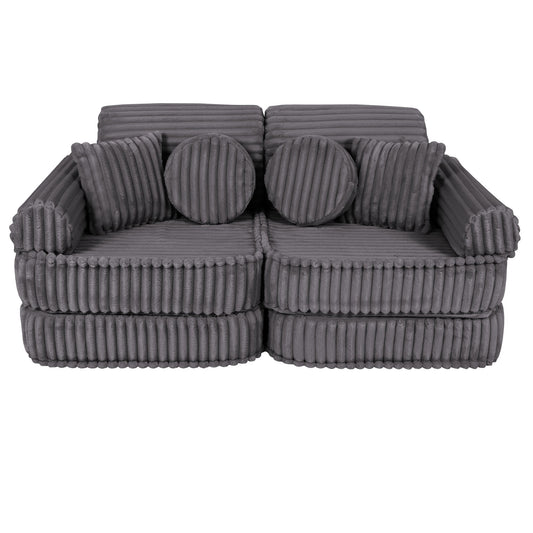 Medium Modular Sofa for Kids - Churros Jurassic Grey