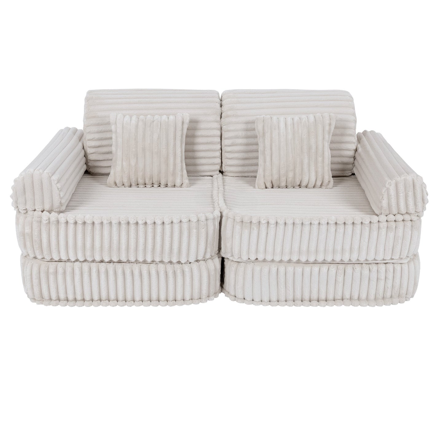 Medium Modular Sofa for Kids - Churros White