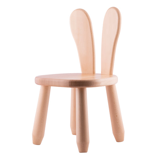 Kids Bunny Chair - Solid Beech Wood - Montessori-inspired