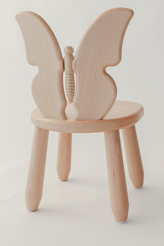 Kids Butterfly Chair - Solid Beech Wood - Montessori-inspired