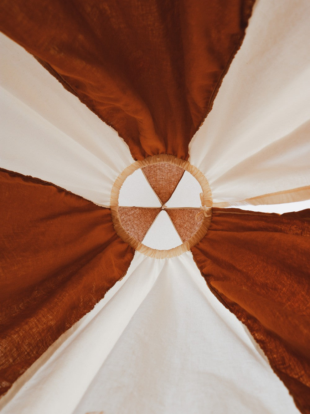 Organic Cotton and Linen Canopy - Caramel Circus