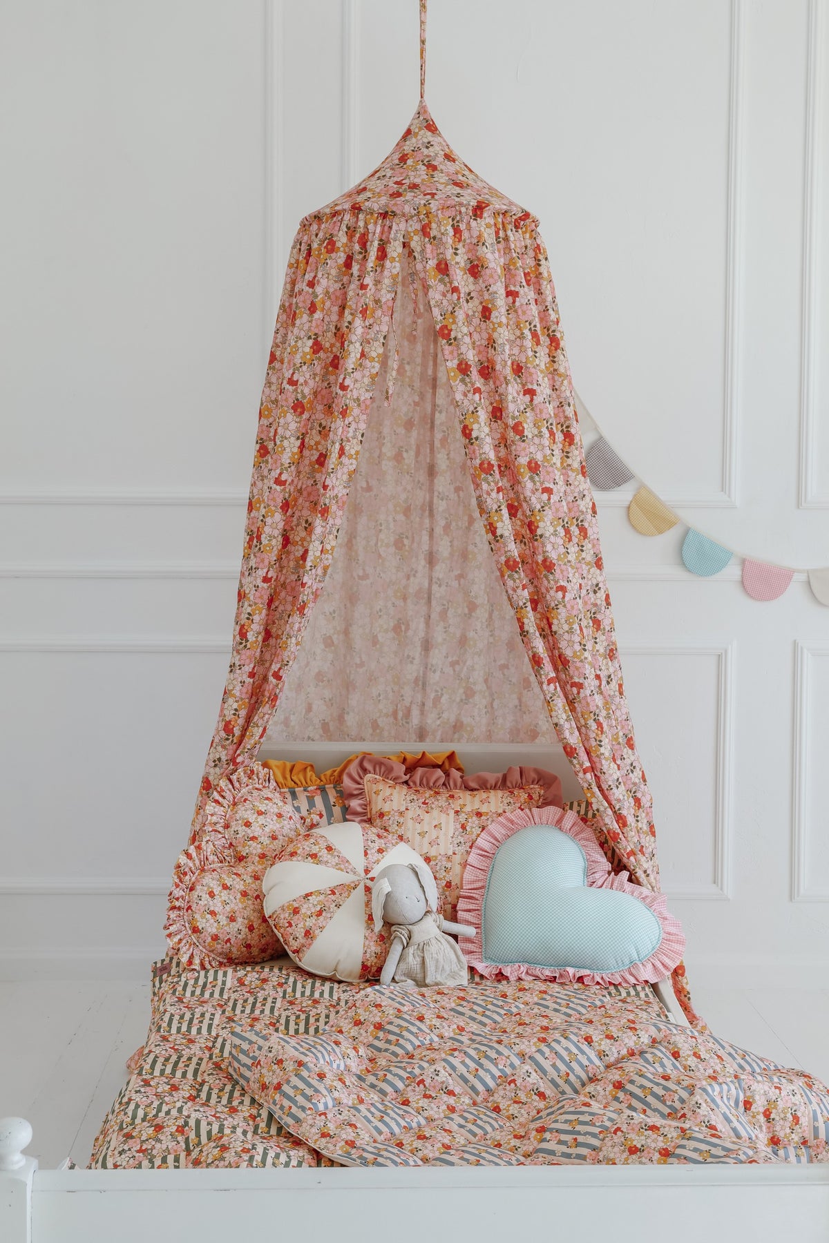 Organic Cotton Canopy - Spring Garden