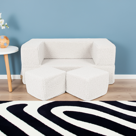 The Bricks indoor Playground Children’s Sofa Cream