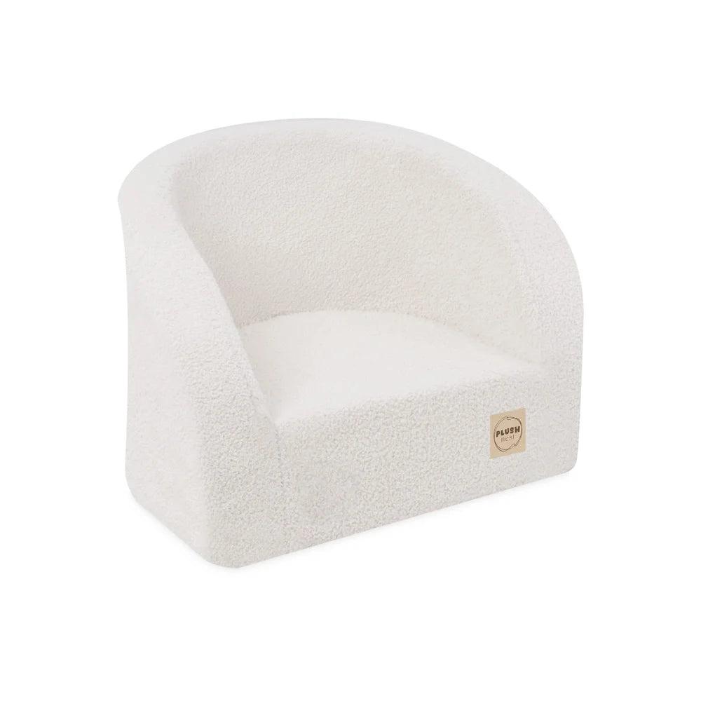 Petit Fauteuil Moelleux - Bearly - Blanc Crème