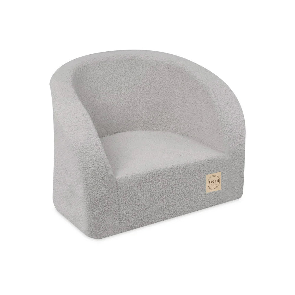 Petit Fauteuil Moelleux - Bearly - Gris