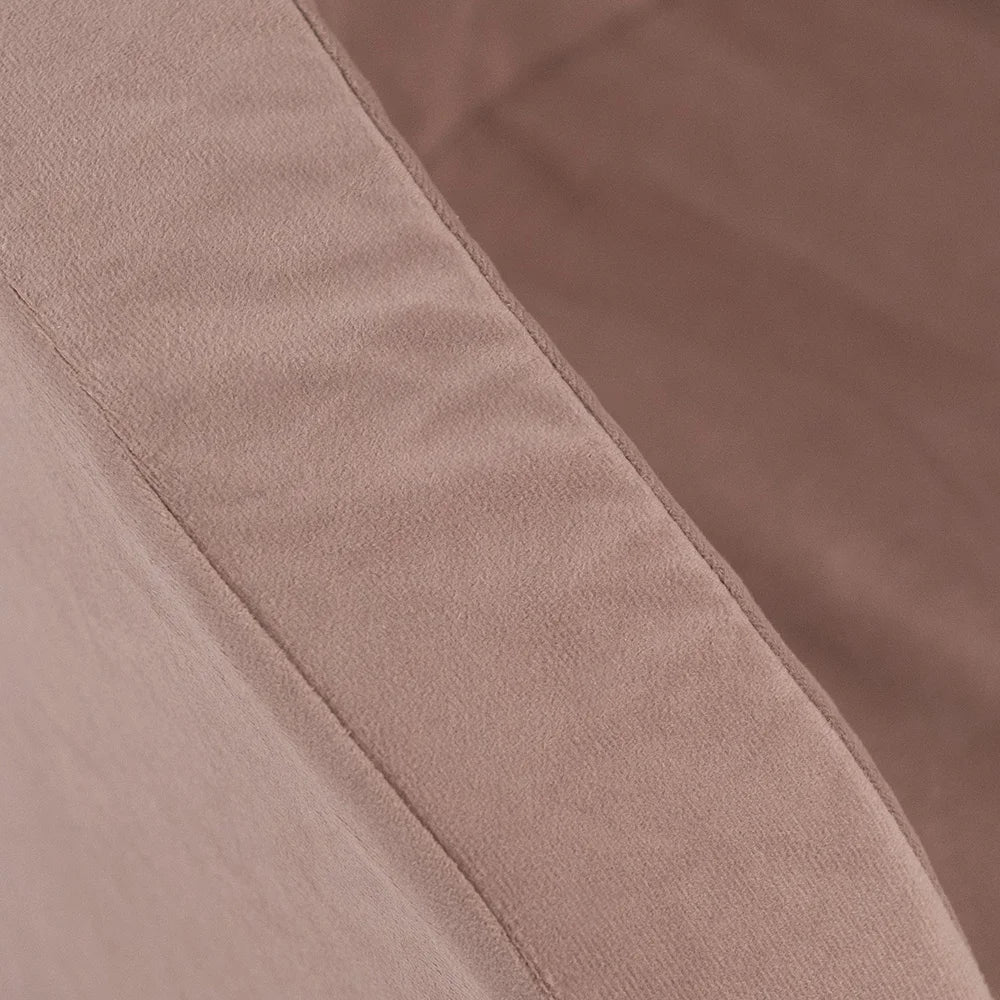 Petit Fauteuil Moelleux - Velours - Beige Doré