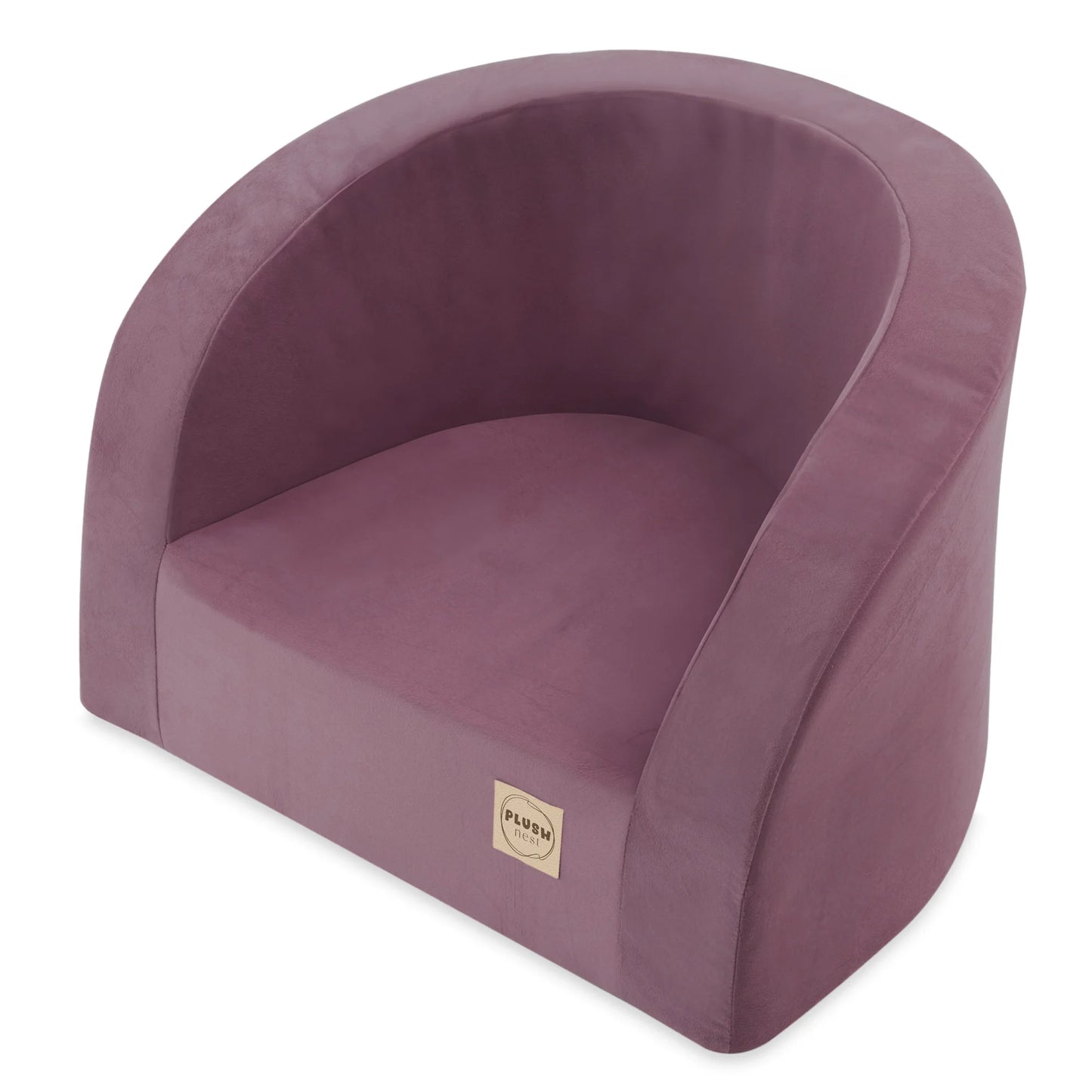 Petit Fauteuil Moelleux - Velours - Violet