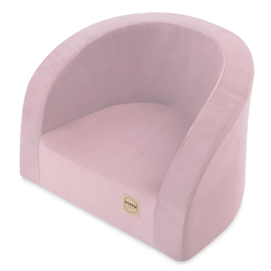 Petit Fauteuil Moelleux - Velours - Rose