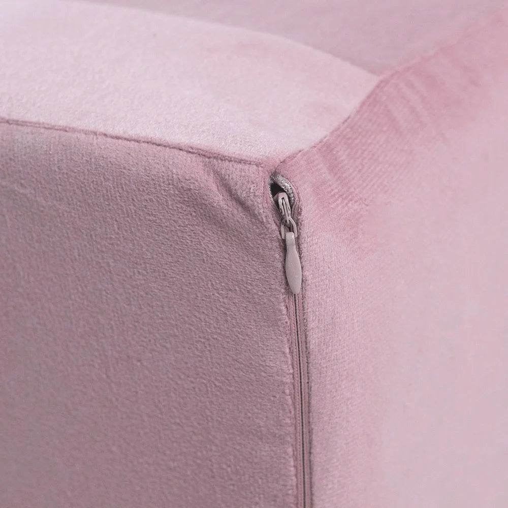 Petit Fauteuil Moelleux - Velours - Rose