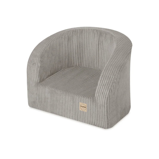 Petit fauteuil moelleux - Velours côtelé premium - Beige