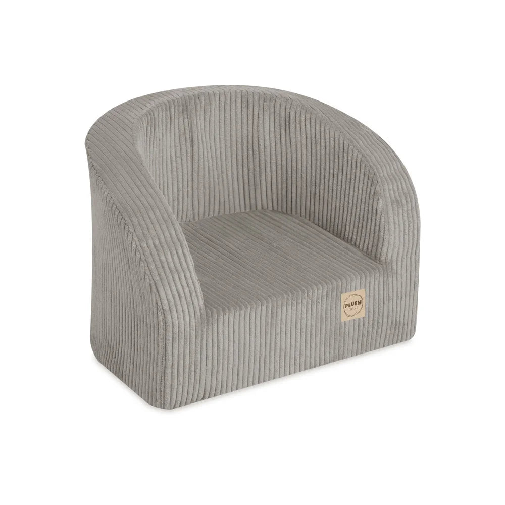 Petit fauteuil moelleux - Velours côtelé premium - Beige
