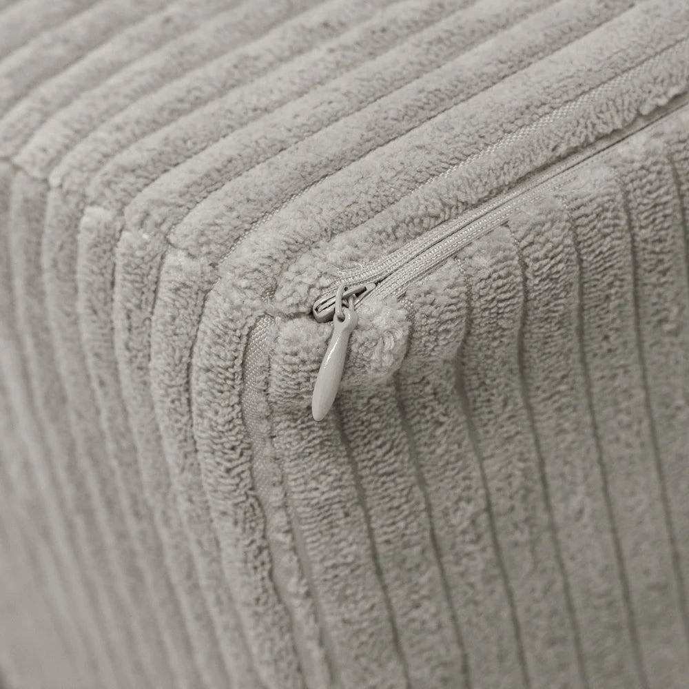 Petit fauteuil moelleux - Velours côtelé premium - Beige