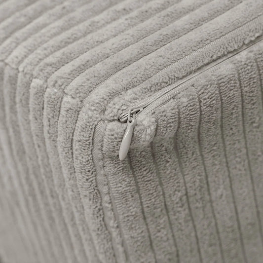 Petit fauteuil moelleux - Velours côtelé premium - Beige