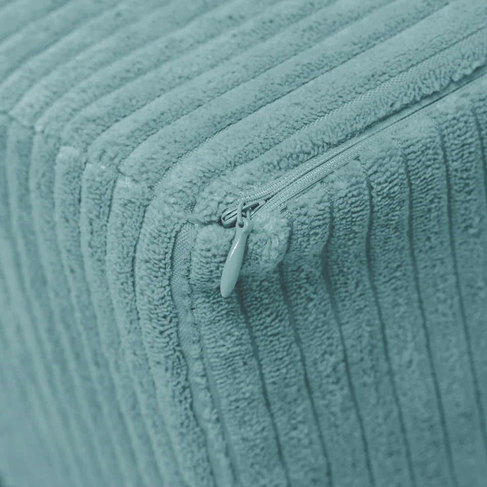 Petit fauteuil moelleux - Velours côtelé haut de gamme - Bleu