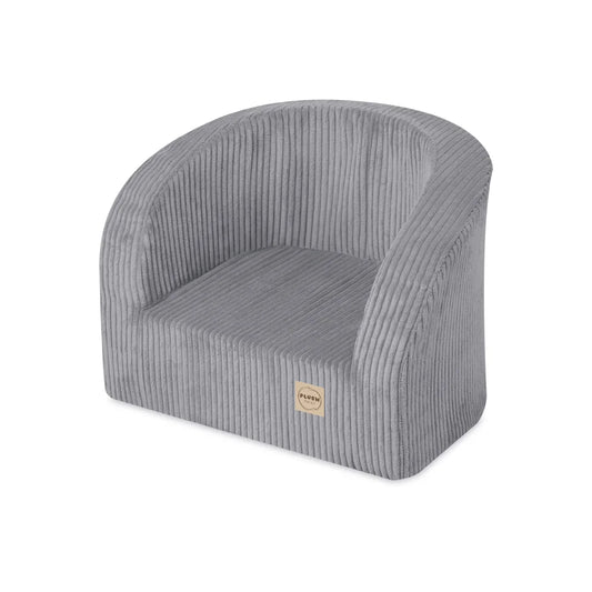 Fauteuil Little Soft - Velours côtelé haut de gamme - Gris