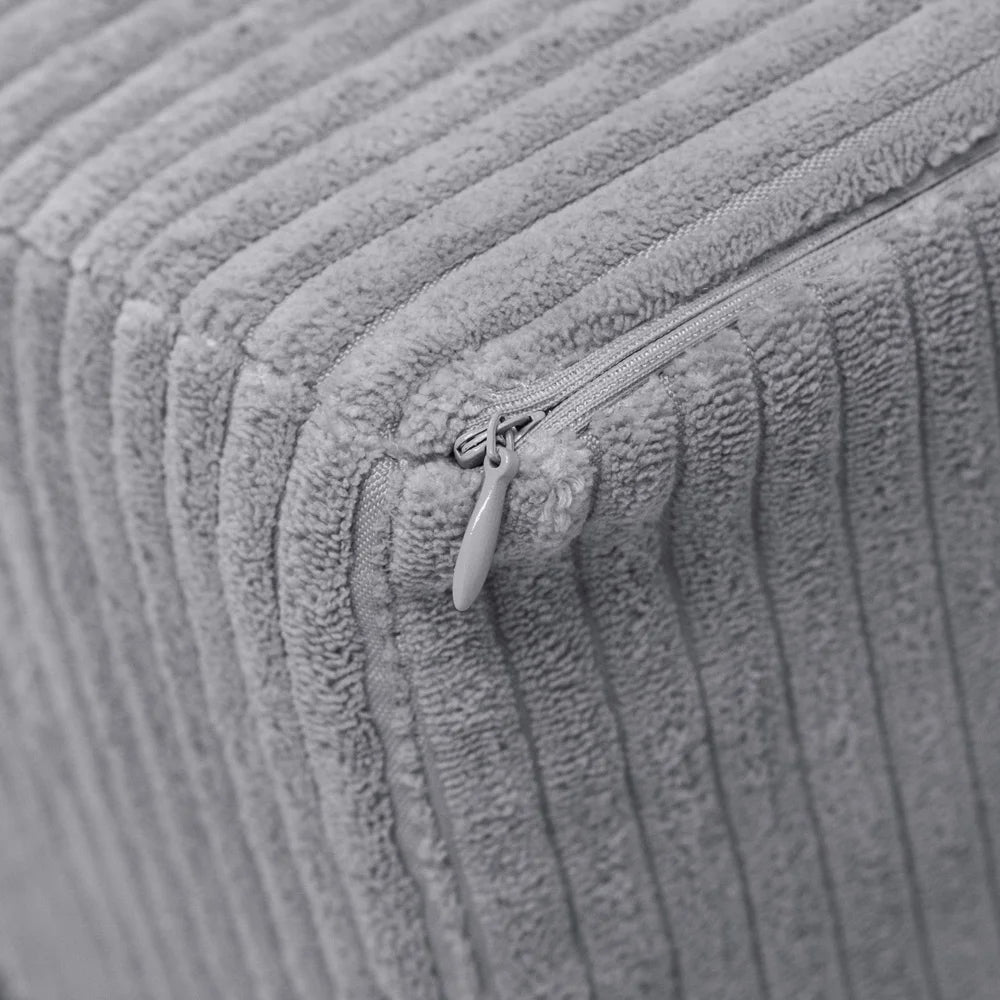 Fauteuil Little Soft - Velours côtelé haut de gamme - Gris