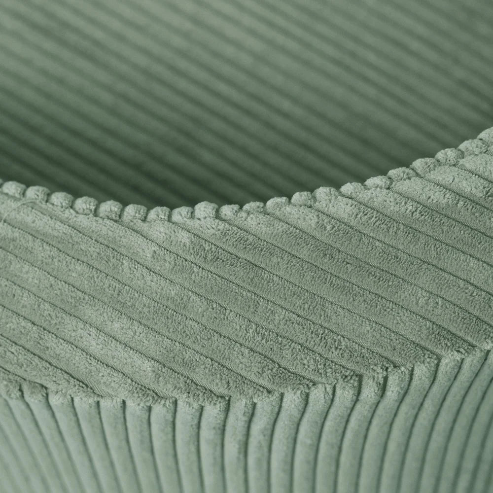 Petit fauteuil moelleux - Velours côtelé de qualité supérieure - Vert