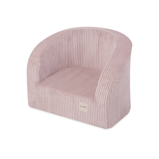 Petit fauteuil moelleux - Velours côtelé premium - Rose