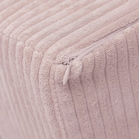 Petit fauteuil moelleux - Velours côtelé premium - Rose