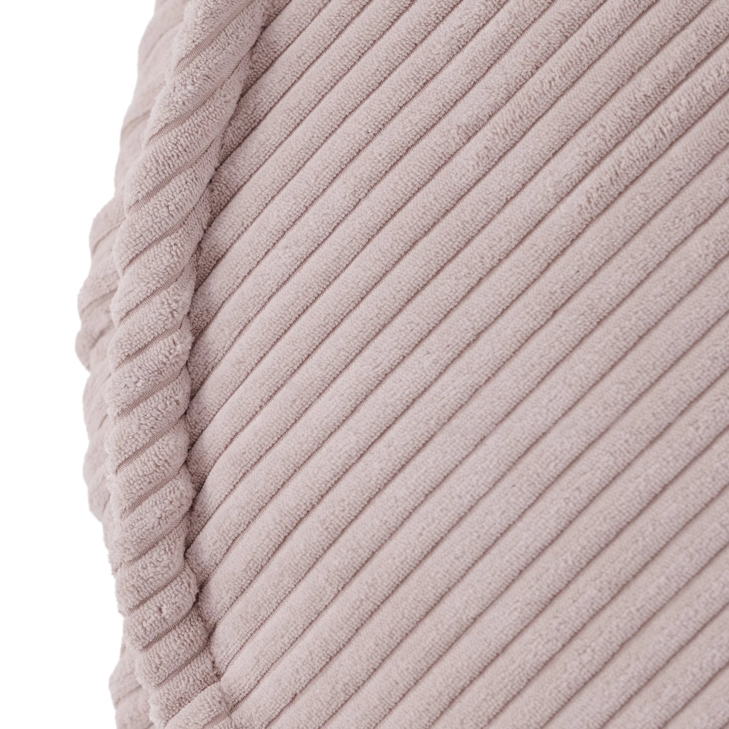 Fauteuil Huggy Teddy - 68×45cm - Rose - Velours côtelé