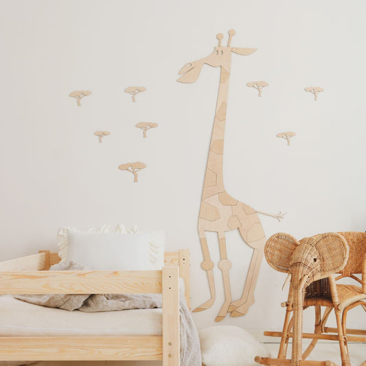Safari Giraffe – Wooden Wall Decoration