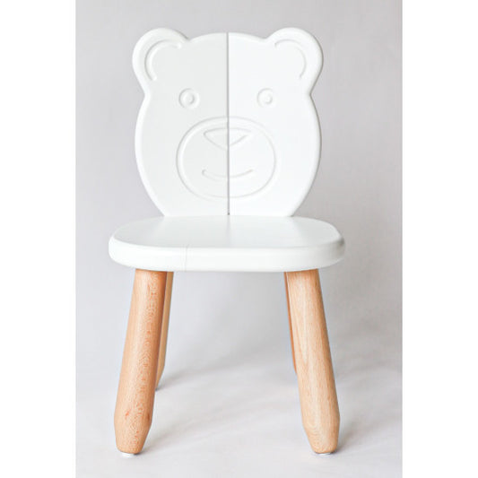 Kids Bear Chair - Solid Beech Wood - Montessori-inspired