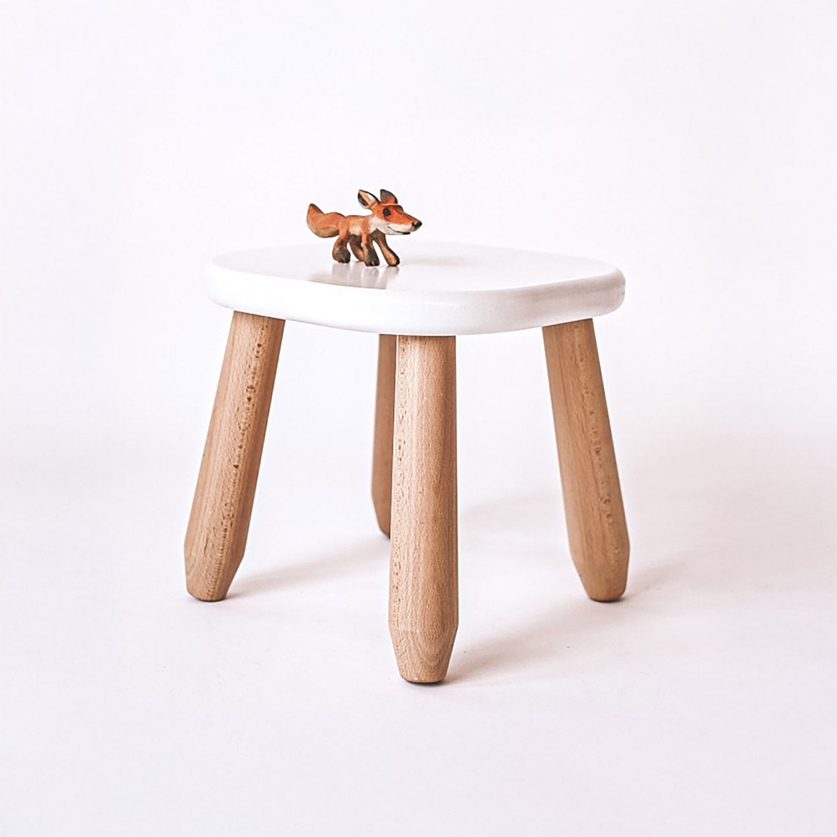 Kids’ Stool - Solid Beech Wood - Montessori-Inspired