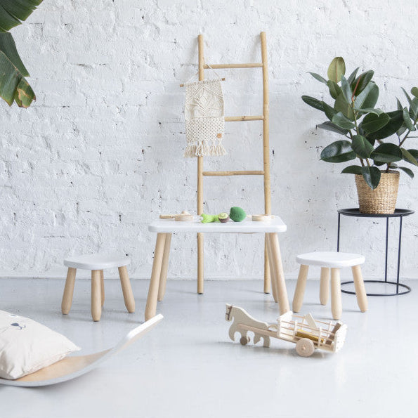 Kids’ Stool - Solid Beech Wood - Montessori-Inspired