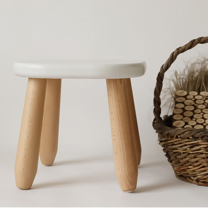 Kids’ Stool - Solid Beech Wood - Montessori-Inspired