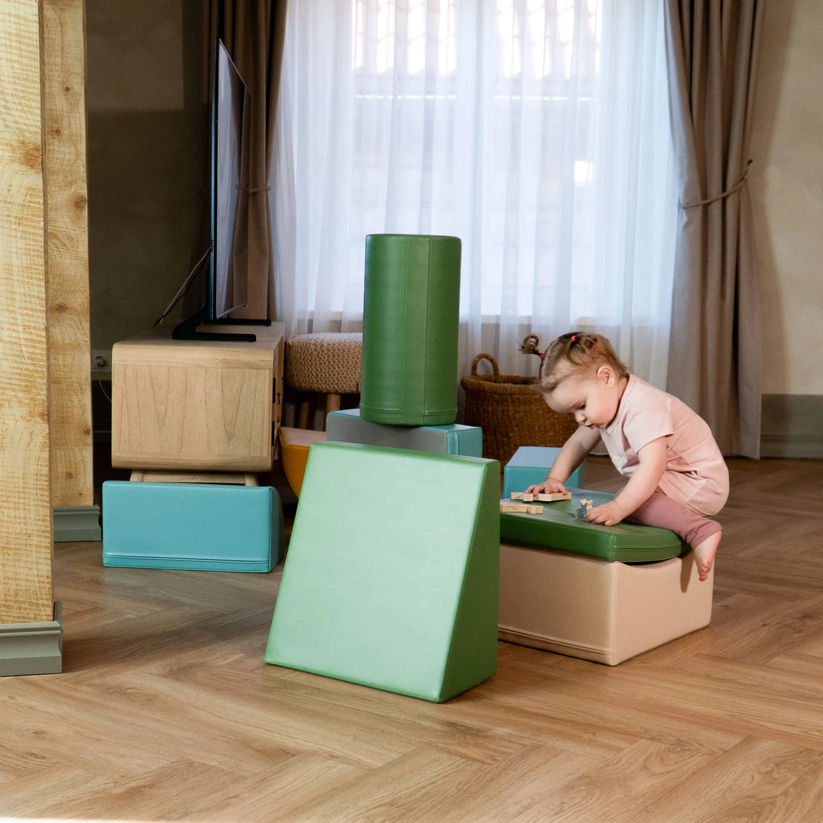 8 Soft Play Block Set - Multicolor Adventurer