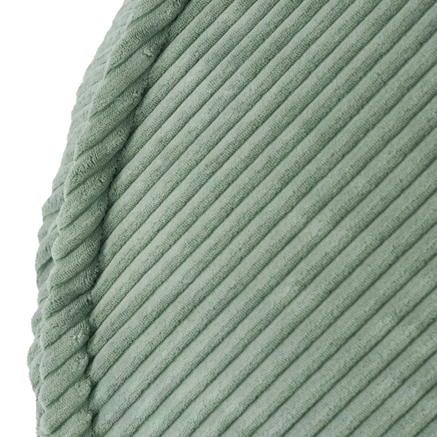 Fauteuil Huggy Teddy - 68×45cm - Vert - Velours côtelé