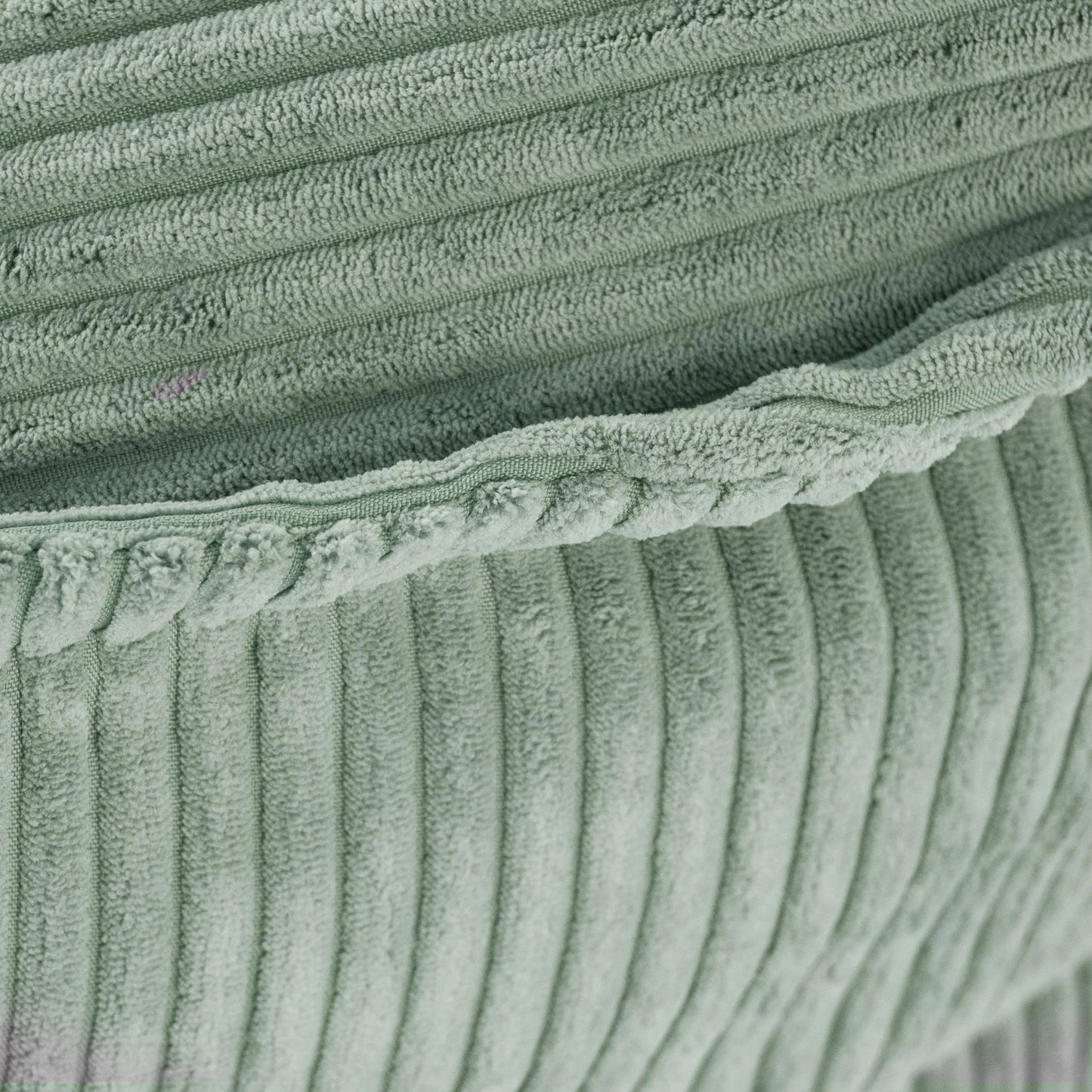 Fauteuil Huggy Teddy - 68×45cm - Vert - Velours côtelé