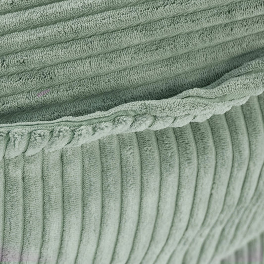 Fauteuil Huggy Teddy - 68×45cm - Vert - Velours côtelé